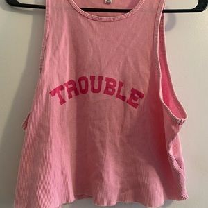 Pink tank top